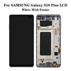 Black LCD Touch Mobile Screen Replace for Samsung Galaxy S10 SM-G973U With Frame