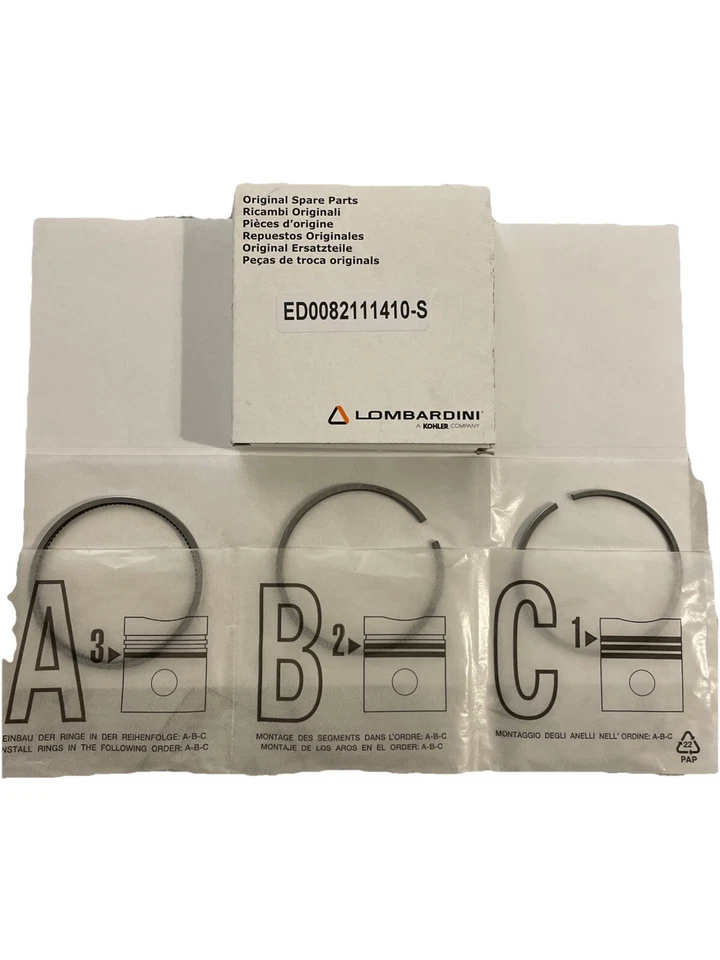 FASCE SEGMENTI PISTONE STANDARD MOTORE LOMBARDINI LDW 502 D.72,00 ED0082111410-S - Immagine 1 di 1