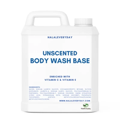 HALALEVERYDAY Body Wash Base - Unscented & Natural Enriched With Vitamin C & E Bulk Wholesale