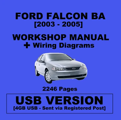 Ford Falcon BA 2003-2005 Workshop Technician Service Repair Manual - USB Version - image 1 of 2