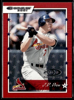2001 Donruss #32 J.D. Drew Cardinals - Image 1 of 2