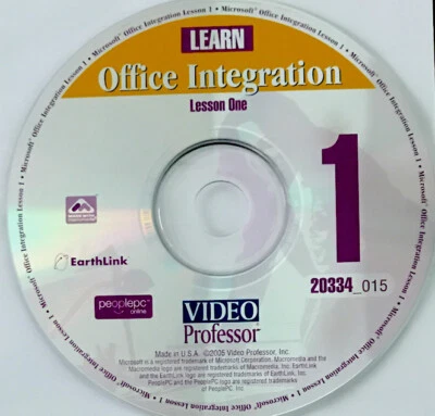 Microsoft Office Integration Video Professor 2-CD’s Foto 1 de 2