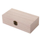 Natural Wooden With Lid Home Storage Box Craft Jewelry Case Organizer Container
