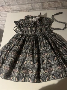 Trotters Lily Rose Kleid Liberty Print Strawberry Thief 4 Jahre seltener Druck - Bild 1 von 10