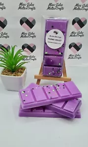 Hand Made Parma Violet Wax Melt Snap Bars. Highly Scented Wax Melts. Plant Based - Picture 1 of 3