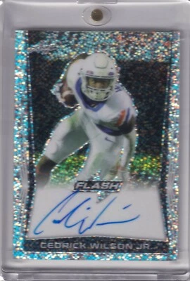 Cedrick Wilson 2018 Flash Sparkle Refractor Rc On Card Auto - Image 1 of 2