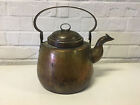 Antique Primitive Copper Tea Pot Kettle / Hot Water Pot w/ Dovetails
