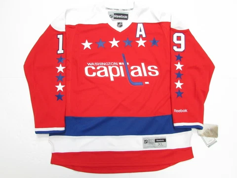 NICKLAS BACKSTROM WASHINGTON CAPITALS THIRD REEBOK PREMIER HOCKEY JERSEY SZ 2XL Cover