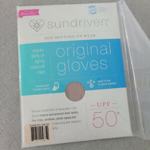 New Sundriven Original Gloves PrioriTec UPF50+ Age Defying UV Wear M L Sand