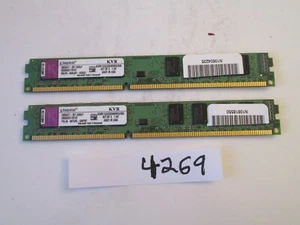 Kingston 2x2Gb=4Gb PC3-10600 1333Mhz DDR3 Desktop Memory RAM (4269) - Picture 1 of 2