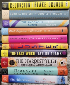 Lot 10 Book of the Month Club BOTM Hardcover Books Hilderbrand Trigiani Lapena B - Picture 1 of 1