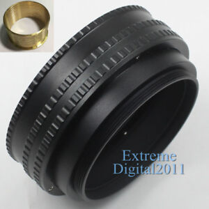 Brass M65 to M65 Mount 17mm-31mm Adjustable Focusing Helicoid Adapter Macro Tube