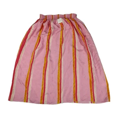 Falda Club Monaco Irodessya Jupe Grande Rosa Base Mujer Pull On Midi Seda Foto 1 de 4