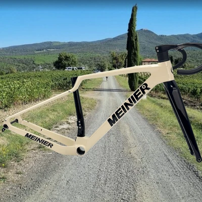 Cuadro de bicicleta Gravel cable oculto completo enrutamiento T47 700X47 cuadro de bicicleta de carretera de carbono Foto 1 de 4