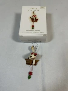 Hallmark Keepsake Traviesous Kittens 2009 árbol de Navidad adorno serie #11 - Imagen 1 de 2