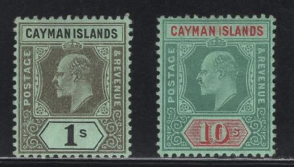 WC1_33981 H. COL.: ISLAS CAIMÁN. Raro juego 1908. Sc.29-30. MLH Foto 1 de 1