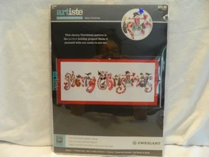 C-25 NEW ANCHOR COUNTED CROSS-STITCH KIT “MERRY CHRISTMAS” - Picture 1 of 4