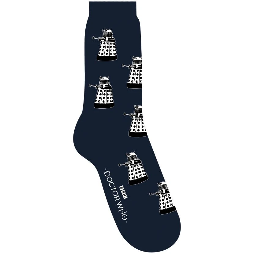 Dr Who Socks Multi Dalek Official Merchandise Mens Socks Size 7-11 BBC
