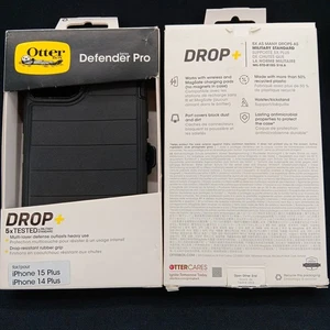OtterBox Defender Pro Series Case for Apple iPhone 15 Plus / 14 Plus - Black - Picture 1 of 4
