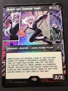 Black Cat, Cunning Thief - Foil - Borderless - SPM - MTG - EN - NM - 0222 - Picture 1 of 1