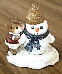 Wee Forest Folk M-188 "SNOW  BUDDIES" (C) 1992 Donna P (Retired 2000 W/WFF Box - Picture 1 of 4