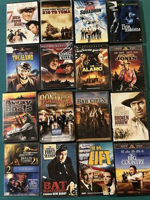 #7 Western & War Movies John Wayne DVD LOT PICK & CHOOSE  $5 Flat Combined Ship Foto 1 de 4