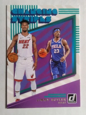 2019-20 Panini Donruss Jimmy Butler Miami Heat #1 Changing Stripes Insert - Image 1 of 2