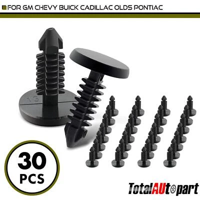 30x Weatherstrip Retainer Fasteners Clips for GM Chevy Buick Cadillac Olds Nylon - Image 1 of 4
