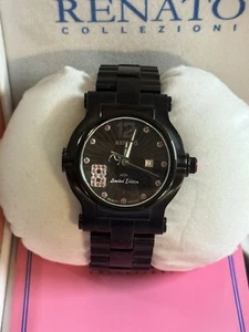 Renato Beauty Petite Automatic Limited Edition 27/50 Swiss Black Watch Complete - Picture 1 of 16