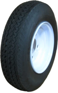 1 New 4.80-8 4 Ply LRB 5 Lug Tire Mounted on 8x3.75 5-4.5 White Wheel - Picture 1 of 1