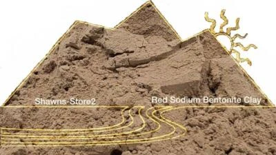 Arcilla de bentonita roja / Rhassoul sodio curativo 4 lb   Foto 1 de 3