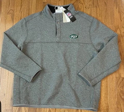 Men's New York Jets Tommy Bahama Quilt to Last Reversible Sweater NWT 2XL XXL Cover