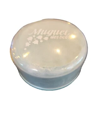 Polvo de baño vintage 1941 sellado Coty Muguet Des Bois 4 OZ para cuerpo de polvo Foto 1 de 4