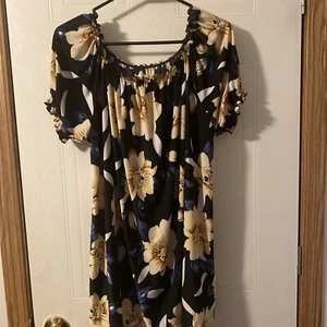 Seven islands Ladies Floral Blouse 1X - Picture 1 of 2