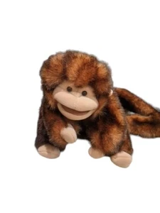 Folkmanis Brown Small Monkey w/ Long  Plush Hand Puppet  - Picture 1 of 4