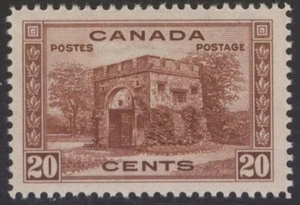 CANADA 243 1938 20c FORT GARRY GATE KGVI PICTORIAL CBNC LTD ISSUE VF MPH CV$25 - Picture 1 of 2