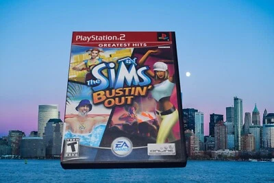 The Sims Bustin Out Greatest Hits Playstation 2 PS2 Game with Case and Manual - Image 1 of 4