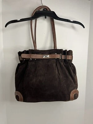 Gun Tote’n Mamas Adjustable Concealed Carry Brown Leather Suede Purse 1-9-6 - Image 1 of 4