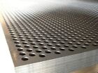 Tôle perforée acier épaisseur 1,5/2 ou 3mm, dimensions aux choix, plaque acier