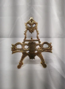 Lot of 4 Vintage Brass Easel Picture Plate Book Holder Stand Made In India - Picture 1 of 6