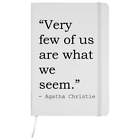Agatha Christie Quote A5 Ruled Notebooks / Notepads (NB666981)