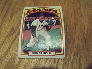 JUAN MARICHAL 1972 TOPPS  BASEBALL CARD