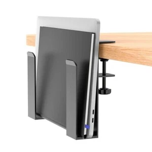Clamp on Under Desk Laptop Mount Desk Side Storage Laptop Vertical Stand - Photo 1/6