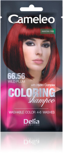 Delia Cameleo Temporary Hair Colour Shampoo Dye Sachet 4 to 6 Wash Out + GLOVES