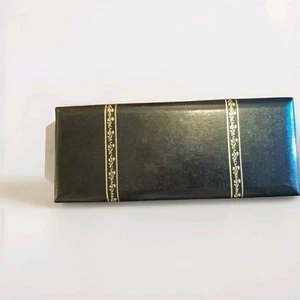 Vintage Swank Black Jewelry Box Designed By Philippe In Sweden - Picture 1 of 3