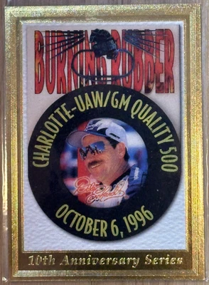 "RARE" 2003-04 Press Pass 10th Anniversary Dale Earnhardt #TA9 GOLD SN 185/250 - Image 1 of 2