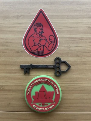 JRW Gear October 2025 Zombie Green / Red Curator Flex + Brass Skeleton Key - Image 1 of 4