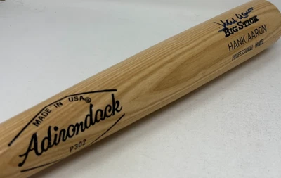 Hank Aaron Firmado Rawlings Adirondack Big Stick Juego Modelo Bate PSA 315 Foto 1 de 4