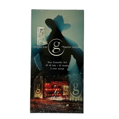 Garth Brooks Double Live Two Cassette Set, 1998, NEW/Sealed - Image 1 of 4