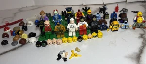 Lego Minifigure Bulk Lot (71) Assorted Of Tops/Bottoms/Heads/Full Body/Hands - Picture 1 of 14